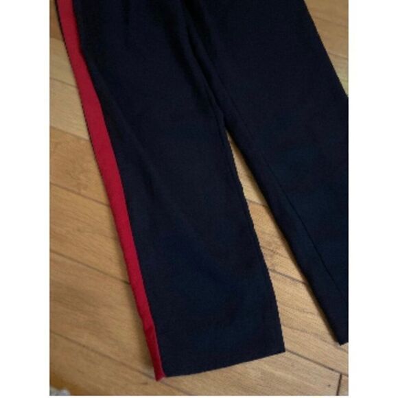 Zara Basic women's red side striped black elastic waist casual pants size medium - Picture 2 of 9